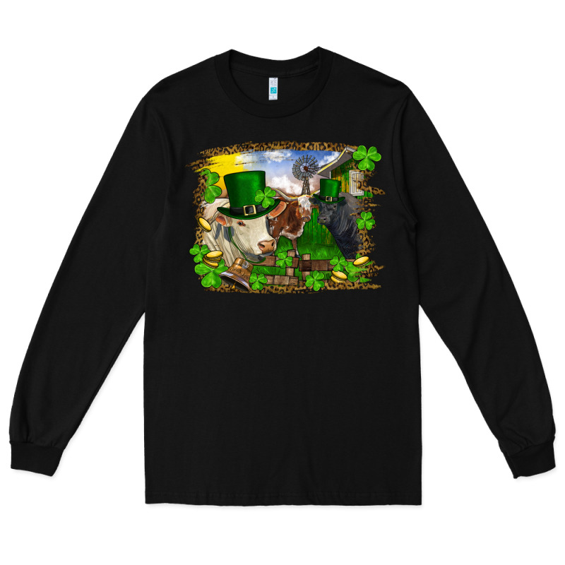 St Patrick's Day Cows Long Sleeve Tee by RanaPortraitStore | Teevron