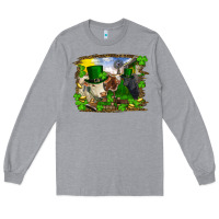 Heather Grey St patrick's day cows Long Sleeve Tee - RanaPortraitStore