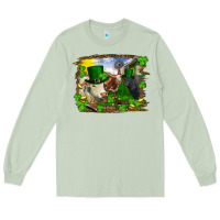 Matcha St patrick's day cows Long Sleeve Tee - RanaPortraitStore