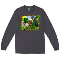 Smoke St patrick's day cows Long Sleeve Tee - RanaPortraitStore
