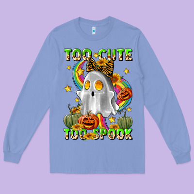 Too Cute Too Spook Long Sleeve Tee Designed By Lillyallendesigns