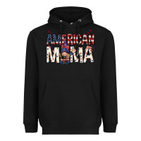 Black American mama with gnome mothers day Heavyweight Hoodie - HowdyJamesFarm
