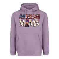 Lavender American mama with gnome mothers day Heavyweight Hoodie - HowdyJamesFarm