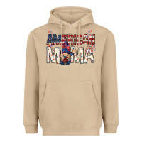 Mushroom American mama with gnome mothers day Heavyweight Hoodie - HowdyJamesFarm