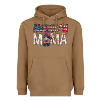 Toasted Coconut American mama with gnome mothers day Heavyweight Hoodie - HowdyJamesFarm