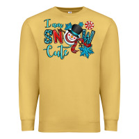 Antique Gold i am snow cute Premium Sweatshirt - OliviaCreatesArt