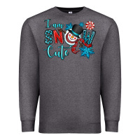Charcoal Heather i am snow cute Premium Sweatshirt - OliviaCreatesArt