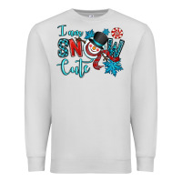 Dove Grey i am snow cute Premium Sweatshirt - OliviaCreatesArt
