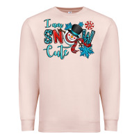 Pale Pink i am snow cute Premium Sweatshirt - OliviaCreatesArt