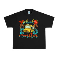 Black school bus monitor Urban Heavy Tee - NancyCooperArtShop