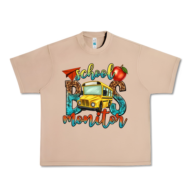 School Bus Monitor Urban Heavy Tee by NancyCooperArtShop | Teevron