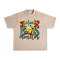 French Oak school bus monitor Urban Heavy Tee - NancyCooperArtShop
