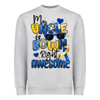 Heather Grey my uncle is down right awesome Heavyweight Sweatshirt - Artiststas