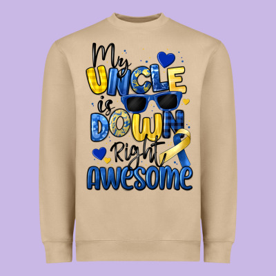My Uncle Is Down Right Awesome Heavyweight Sweatshirt Designed By Artiststas
