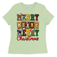 Matcha merry merry merry christmas ado Ladies Tee - AdoDesignShop