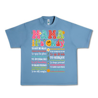 Pebble Blue mama its okay Urban Heavy Tee - JahusDesignShop