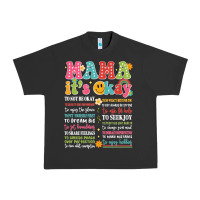 Pigment Black mama its okay Urban Heavy Tee - JahusDesignShop
