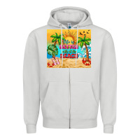 Dove Grey life is better with at the beach Zipper Hoodie - TumblerDesignByShophia