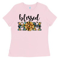 Bubblegum Pink blessed mom Ladies Tee - JahusDesignShop
