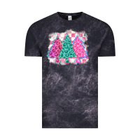 Cloud Black christmas leopard trees Vintage Tee - MaliasSmallBusiness