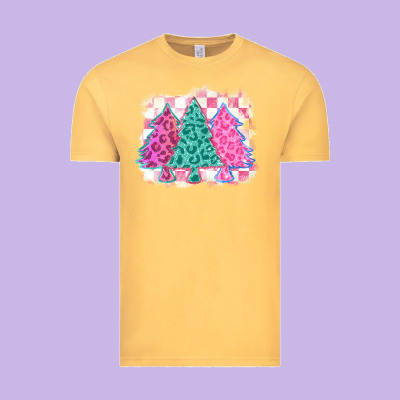 Christmas Leopard Trees Vintage Tee Designed By Maliassmallbusiness