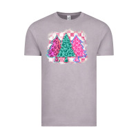 Vintage Zinc christmas leopard trees Vintage Tee - MaliasSmallBusiness