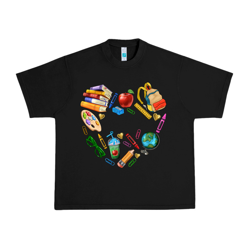 Teacher Heart Custom Urban Heavy Tee by NancyCooperArtShop | Teevron