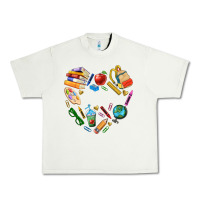 Pistachio teacher heart custom Urban Heavy Tee - NancyCooperArtShop