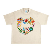 Sandshell teacher heart custom Urban Heavy Tee - NancyCooperArtShop