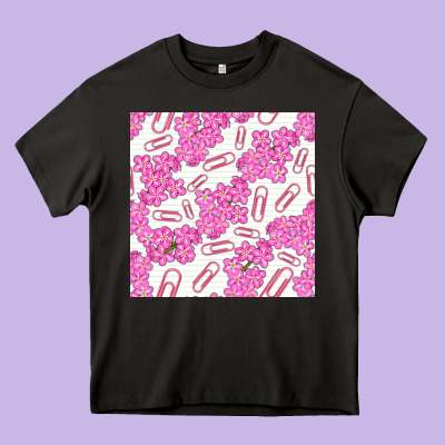 Floral School Seamless Pattern Heavy Core Tee Designed By Bundleandbundleshop