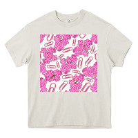 Cream floral school seamless pattern Heavy Core Tee - BundleAndBundleShop