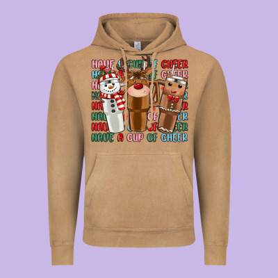 Have A Cup Of Cheer Vintage Hoodie Designed By Maliassmallbusiness