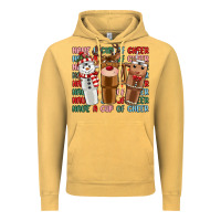 Vintage Mustard have a cup of cheer Vintage Hoodie - MaliasSmallBusiness
