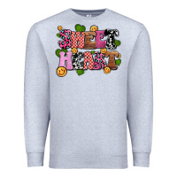 Heather Grey sweetheart olivia Premium Sweatshirt - OliviaCreatesArt