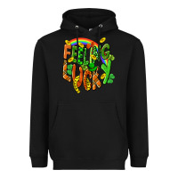 Black St. Patrick's Day Feeling lucky Heavyweight Hoodie - CowGirlArtShop