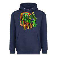 Navy St. Patrick's Day Feeling lucky Heavyweight Hoodie - CowGirlArtShop