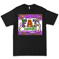 Black fat tuesday fleur de lis and mardi gras beads Premium Tee - Artiststas
