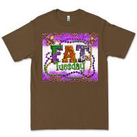 Cacao fat tuesday fleur de lis and mardi gras beads Premium Tee - Artiststas