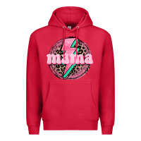 Cardinal Mama leopard background Mother's Day Premium Hoodie - CowGirlArtShop