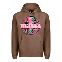 Chestnut Mama leopard background Mother's Day Premium Hoodie - CowGirlArtShop
