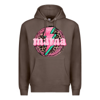 Coffee Mama leopard background Mother's Day Premium Hoodie - CowGirlArtShop