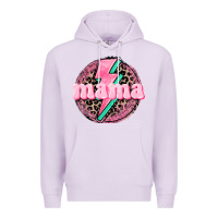 Lilac Mama leopard background Mother's Day Premium Hoodie - CowGirlArtShop