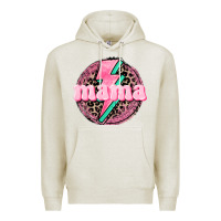 Oatmeal Heather Mama leopard background Mother's Day Premium Hoodie - CowGirlArtShop