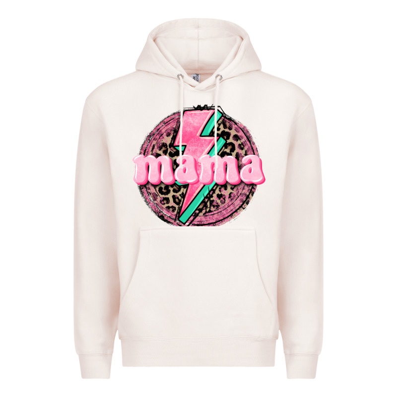 Mama Leopard Background Mother's Day Premium Hoodie by CowGirlArtShop | Teevron
