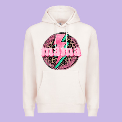 Mama Leopard Background Mother's Day Premium Hoodie Designed By Cowgirlartshop