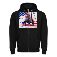 Firework Crusher 4th Of July Zipper Hoodie | Teevron