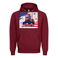 Burgundy firework crusher 4th of july Zipper Hoodie - TumblerDesignByShophia