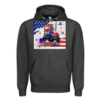 Charcoal Heather firework crusher 4th of july Zipper Hoodie - TumblerDesignByShophia
