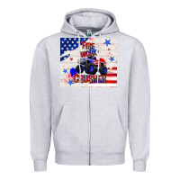 Heather Grey firework crusher 4th of july Zipper Hoodie - TumblerDesignByShophia