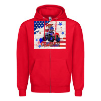 Red firework crusher 4th of july Zipper Hoodie - TumblerDesignByShophia